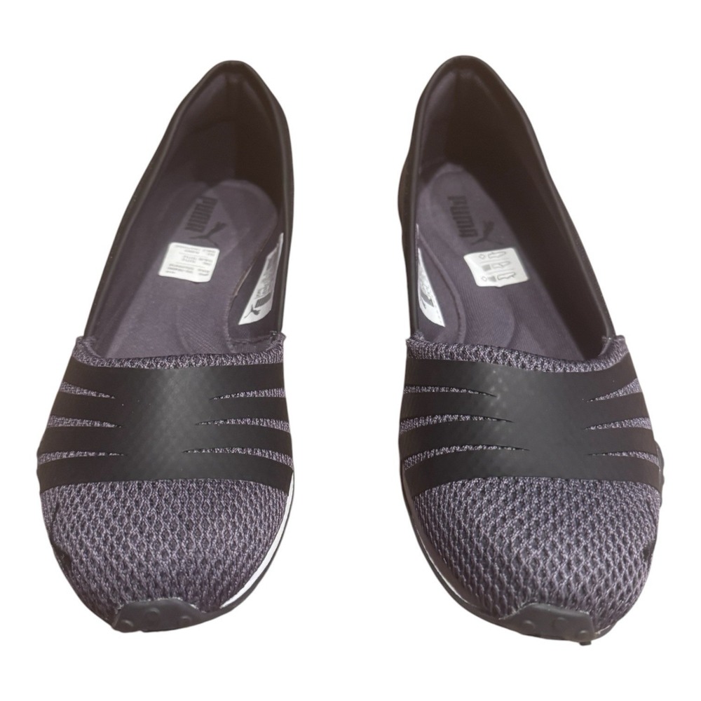 New Puma Women's Asha Alt 2 Ballet Flats Size 8.5 Periscope Gray Black Comfy